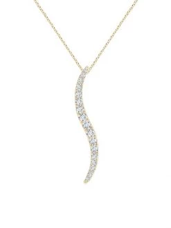 Natori Shangri-La Large 14K Gold & Diamond Brushstroke Pendant Necklace -Hot Sale Natori Store unnamed file 105