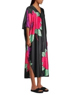 Natori Exotica Oversized Floral Midi-Dress -Hot Sale Natori Store unnamed file 109