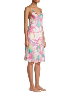 Natori Taisho Print Satin Slip Dress -Hot Sale Natori Store unnamed file 157