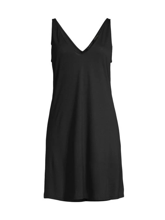Natori Short V-Neck Nightdress Black 5 Natori Short V-Neck Nightdress Black - Image 3