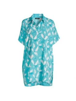 Natori Sumi Geometric Nightshirt Watermelon