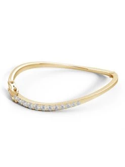 Natori Shangri-La 14K Gold & Diamond Brushstroke Bracelet -Hot Sale Natori Store unnamed file 252