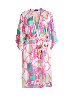 Natori Taisho Floral Robe