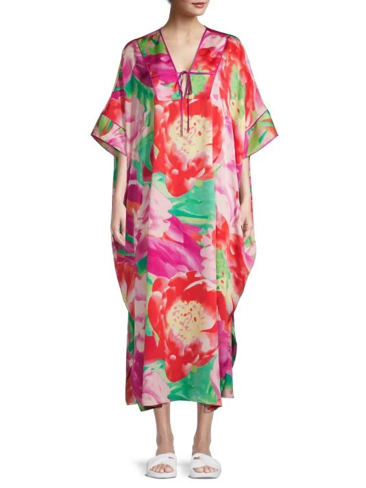 Natori Botan Satin Dress 5 Natori Botan Satin Dress - Image 3