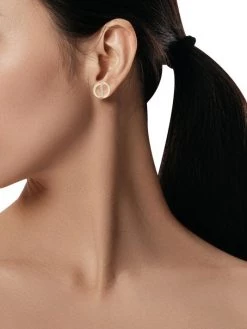 Natori Shangri-La 14K Yellow Gold & Diamond Yin-Yang Stud Earrings -Hot Sale Natori Store unnamed file 325