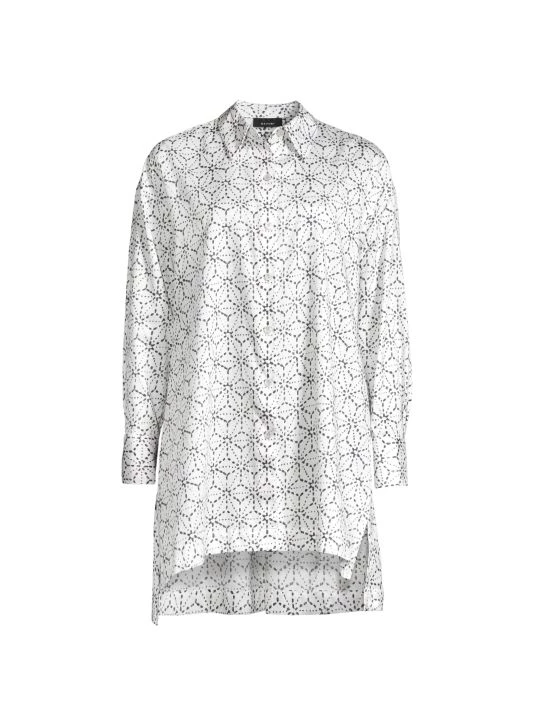 Natori Asago Geometric Print Pajama Shirt 3 Natori Asago Geometric Print Pajama Shirt
