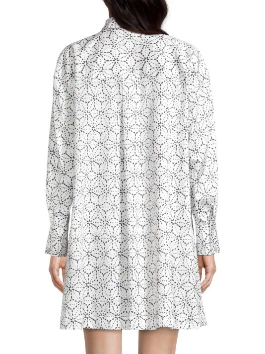 Natori Asago Geometric Print Pajama Shirt 7 Natori Asago Geometric Print Pajama Shirt - Image 5