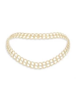 Natori Shangri-La 14K Gold & Diamond Curb Chain Necklace