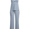 Natori Two-Piece Feathers Essentials Cami Pajama Set Windy Blue -Hot Sale Natori Store unnamed file 37