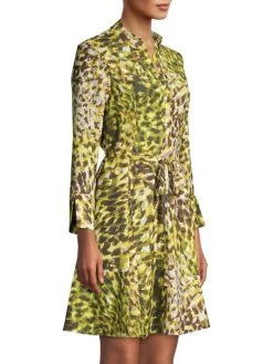 Natori Ombre Animal-Print Tie-Waist Dress -Hot Sale Natori Store unnamed file 405