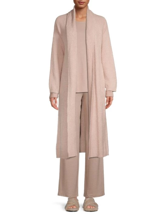 Natori Serenity Knit Long Robe Windy Blue 4 Natori Serenity Knit Long Robe Windy Blue - Image 2