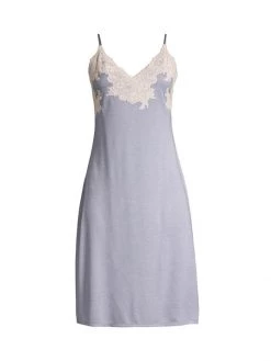 Natori Luxe Shangri-La Chemise Grey