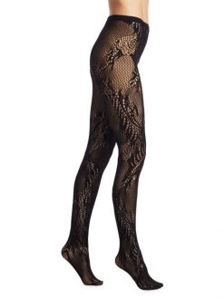 Natori Feather Lace Net Tights