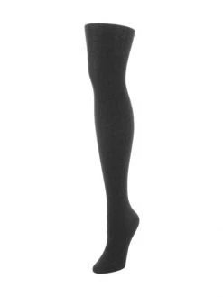 Natori Cashmere Blend Ribbed Sweater Tights Dark Grey