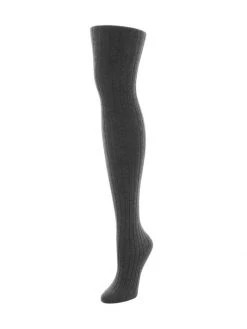 Natori Cashmere Blend Ribbed Sweater Tights Dark Grey -Hot Sale Natori Store unnamed file 509