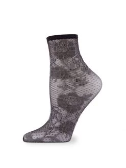 Natori Chantilly Sheer Shortie Socks
