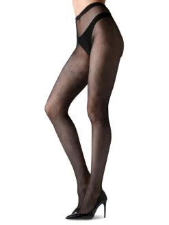 Natori Diamond Geometric Fishnet Tights