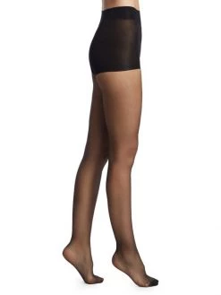Natori 2-Pack Massaging Sheer Tights Black