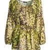 Natori Ombre Animal-Print Tie Top