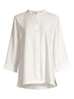 Natori Sanded Twill Tunic Shirt
