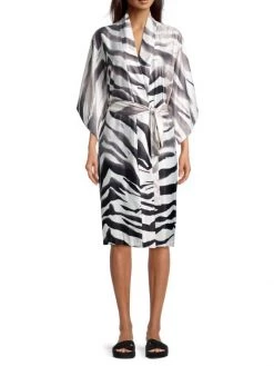 Natori Zebra-Print Satin Robe -Hot Sale Natori Store unnamed file 705