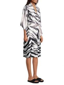 Natori Zebra-Print Satin Robe -Hot Sale Natori Store unnamed file 706
