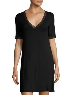 Natori Feathers Essential Sleepshirt Black -Hot Sale Natori Store unnamed file 72