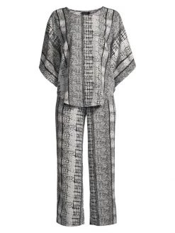 Natori Satin Animal Print Pajama Set