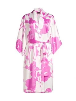 Natori Floral Satin Robe