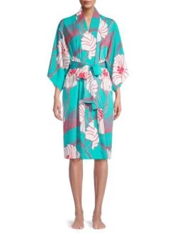Natori Graphic Floral Robe -Hot Sale Natori Store unnamed file 793