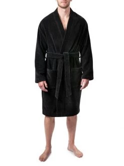 Natori Araw Cotton Velvet Robe For Men