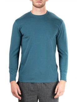 Natori Buji Long-Sleeve T-Shirt For Men Caviar -Hot Sale Natori Store unnamed file 823