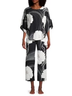 Natori Floral Satin 2-Piece Pajama Set -Hot Sale Natori Store unnamed file 830