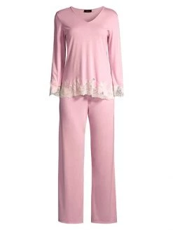Natori Luxe Shangri La Two-Piece Pajama Set Grey -Hot Sale Natori Store unnamed file 850