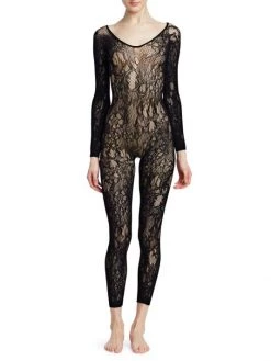 Natori Floral Lace Long-Sleeve Catsuit -Hot Sale Natori Store unnamed file 890