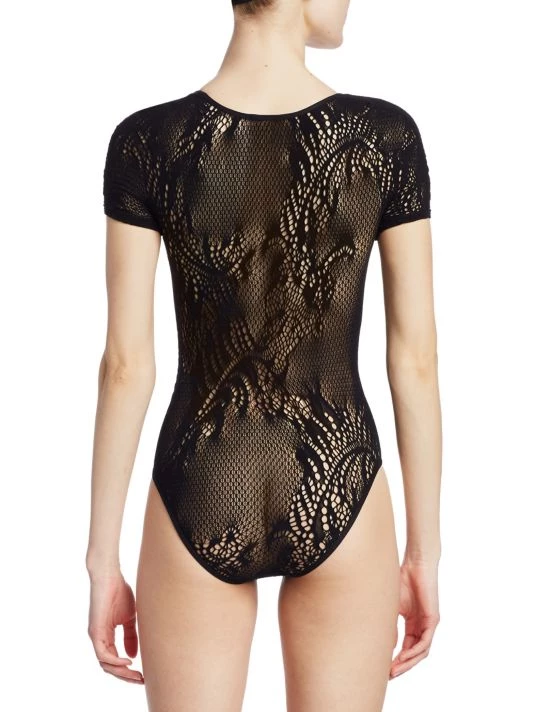 Natori Feathers Lace Short-Sleeve Bodysuit 6 Natori Feathers Lace Short-Sleeve Bodysuit - Image 4
