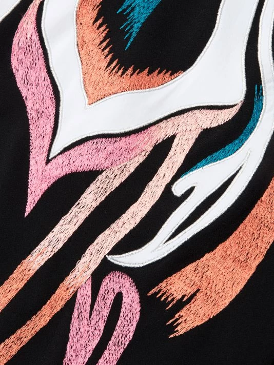 Natori Solid Crepe Embroidered Topper 8 Natori Solid Crepe Embroidered Topper - Image 6